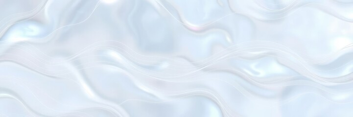 Obraz premium Delicate wave patterns on an iridescent mother of pearl background, abstract_pattern, pearlescent, oceanic