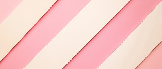 Minimal beige and pink stripes Valentine's day Background