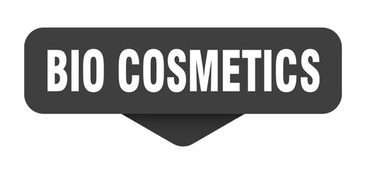 bio cosmetics sticker. bio cosmetics sign on transparent background