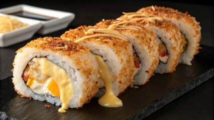 Crispy edges on a hot roll filled with melted cheddar and parmesan cheese, cheddar, crispy edge