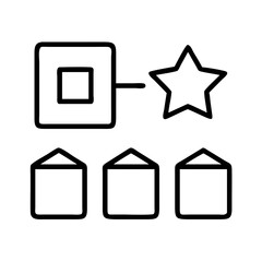 product categories icon, product categories line art - simple line art of product categories, perfect for product categories logos and icons