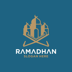 Fototapeta premium Ramadan logo concept, collection of Islamic logos for Ramadan events.