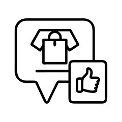 product recommendation icon, product recommendation line art - simple line art of product recommendation, perfect for product recommendation logos and icons