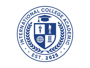University and college school crests and logo emblems
