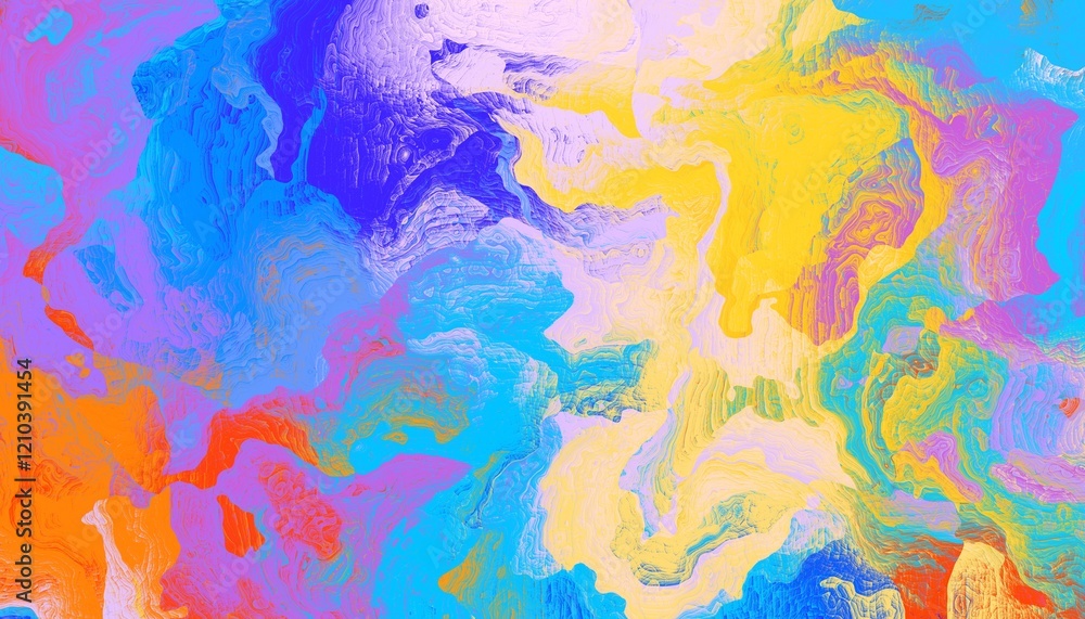 Aufkleber A stunning and artistic swirl composed of a vibrant array of colors, creating a mesmerizing abstract design