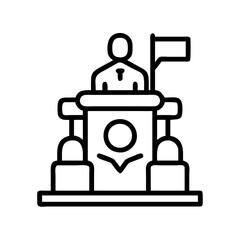 public service icon, public service line art - simple line art of public service, perfect for public service logos and icons