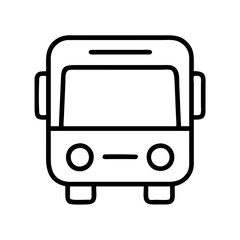 public transportation icon, public transportation line art - simple line art of public transportation, perfect for public transportation logos and icons
