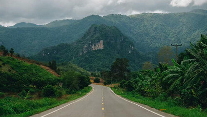 Fototapeta premium road to the mountains