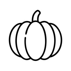 pumpkin icon, pumpkin line art - simple line art of pumpkin, perfect for pumpkin logos and icons
