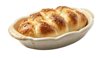 Freshly baked bread rolls with sesame seeds.