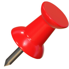 red push pin