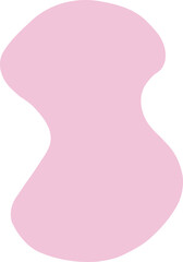 Abstract Pink Blob, An Organic Aesthetic Shape