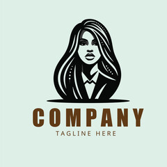 American business woman logo 