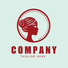 American business woman logo 