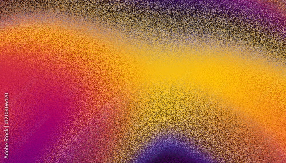Poster retro purple and orange gradient blurred colorful with grain noise effect background, for art produc