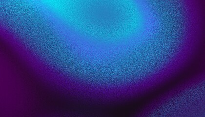 Vibrant grainy gradient background with blue and purple colours. Noise blur background. Deep blue.