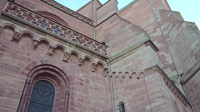 The Basel Minster cathedral in the Swiss city of Basel
