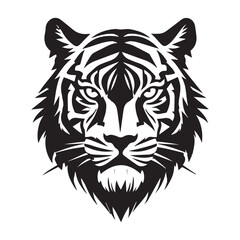 tiger head vector