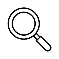 search magnifier icon, search magnifier line art - simple line art of search magnifier, perfect for search magnifier logos and icons