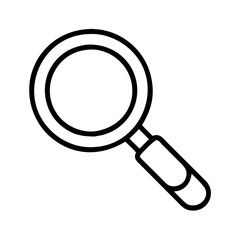 search magnifier icon, search magnifier line art - simple line art of search magnifier, perfect for search magnifier logos and icons