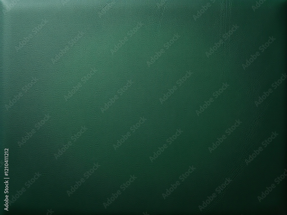 Poster rich detailed image of a smooth high resolution green leather texture in a subtle background setting