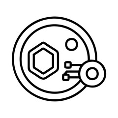 security token icon, security token line art - simple line art of security token, perfect for security token logos and icons