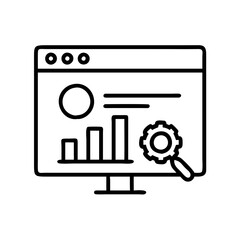 seo icon, seo line art - simple line art of seo, perfect for seo logos and icons