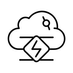 serverless icon, serverless line art - simple line art of serverless, perfect for serverless logos and icons