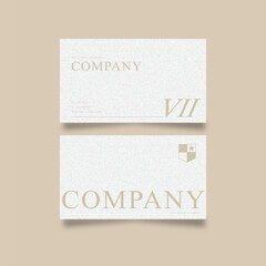 minimalist luxury white business card