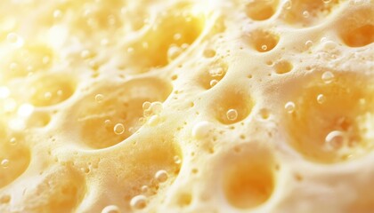 Bubbling fermentation process brewery food photography close-up bright environment culinary science