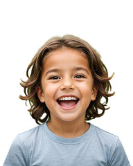 Joyful Child Portrait PNG - Authentic Kids Dental Care, Education Marketing, Natural Happiness Photography, Black Background