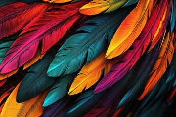 Obraz premium Dynamic fractals blending vibrant colors to represent diverse ethnic textures