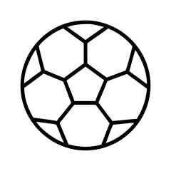 Obraz premium soccer ball icon, soccer ball line art - simple line art of soccer ball, perfect for soccer ball logos and icons