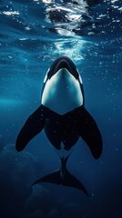 Naklejka premium Orca wildlife animal mammal