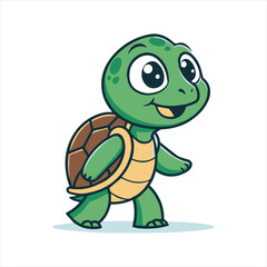 turtle mascot cartoon style vector images, designed to add charm and character to your creative projects. These vectors showcase turtles in various playful and engaging cartoon styles, 