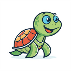 turtle mascot cartoon style vector images, designed to add charm and character to your creative projects. These vectors showcase turtles in various playful and engaging cartoon styles, 