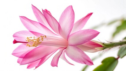 Fototapeta premium pink lily isolated on white