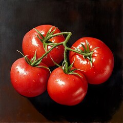 Vibrant Still Life of Tomatoes: A Culinary Masterpiece