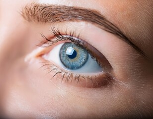 Fototapeta premium Close-Up of Human Eye Highlighting Vision and Optical Clarity