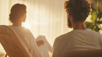 Compassionate Psychologist Supporting Patient in Therapy Session