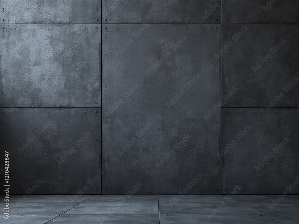 Aufkleber Dark Grey Concrete Wall With High Resolution Detail Makes For A Practical And Visually Appealing Background Texture Image. 00001