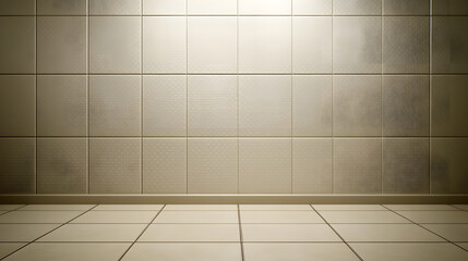 A minimalistic grid pattern in muted taupe, gold, and ivory, forming a clean and refined backdrop 