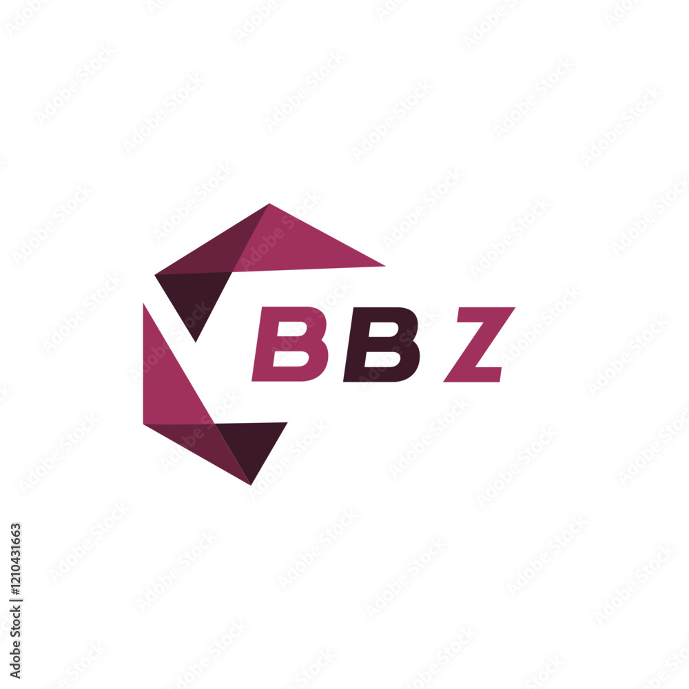 Fototapete bbz creative minimalist letter logo. bbz unique vector initials alphabet letter logo design