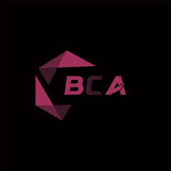 BCA creative minimalist letter logo. BCA unique vector initials alphabet letter logo design