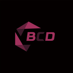 BCD creative minimalist letter logo. BCD unique vector initials alphabet letter logo design