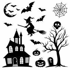 halloween background with pumpkin