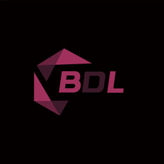 BDL creative minimalist letter logo. BDL unique vector initials alphabet letter logo design