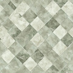 seamless of  checkered tiles seamless with green and white marble effect , isolated on white background,  , copy space, copy space for text,