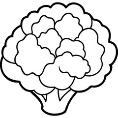 Abstract Cauliflower Vector Design