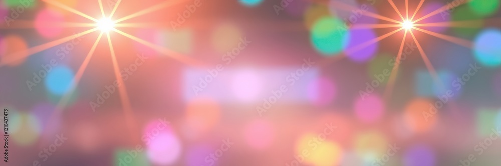 Poster a bright spring backdrop features soft pastels and colorful bokeh lights, creating an enchanting atm